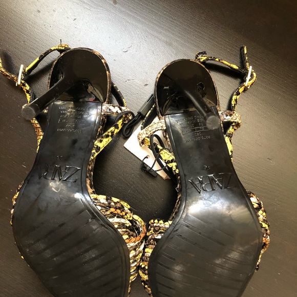 NWT ZARA LEOPARD HEELS SIZE 6.5 - Picture 6 of 8